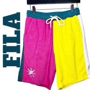 FILA Terrycloth Palani Tennis Shorts Unisex Men's,‎ Size Small